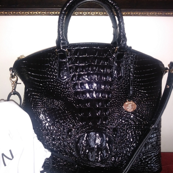 Brahmin Handbags - BRAHMIN Large Black Duxbury Satchel